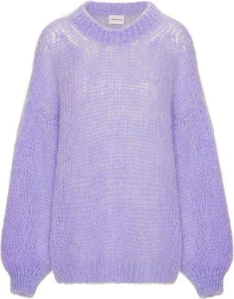 Americandreams Pepper Ronde Hals Pullover - Dames - Ronde hals truien - Paars - ONE Size - Wol - Truien & Vesten
