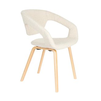 Zuiver Flexback Stuhl, Boucle beige