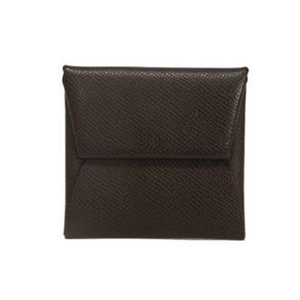 Herm&egrave;s Brown Chocolat Dark Brown Epsom Leather Coin Purse/Coin Case (Pre-Owned)