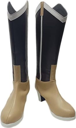 Generic Womens Anime Cosplay Boots for Tomoe Mami Fancy Stage Performance Props Shoes Custom Made Halloween Christma Comic Con (Black,12.5)
