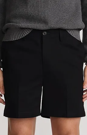 Lands End Comfort Waist 6 No Iron Chino Shorts in Black at Nordstrom, Size 33