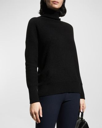 Vince Boiled Cashmere Turtleneck Pullover