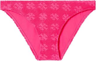 Tory Burch Slip bikini in spugna - Rosa