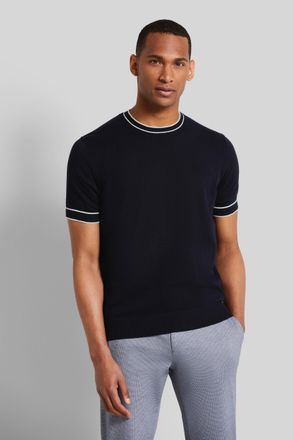 Bugatti Herren T-shirt met contrasterende strepen