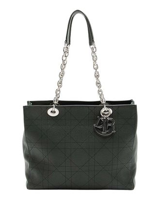 Dior Green Calfskin Ultramedium Tote (Authentic Pre-Loved)