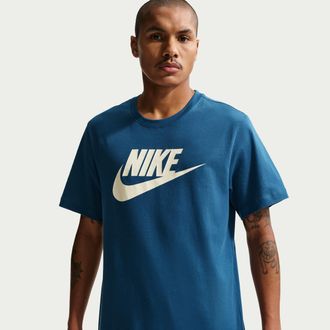 Nike Mens Nike Sportswear T-Shirt in Blue | AR5004-476