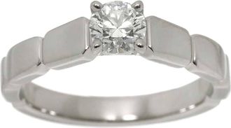 Chanel Platinum 950 Band Ring (Pre-Owned)