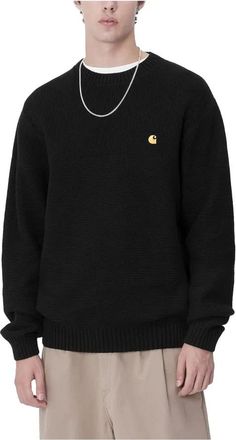 Carhartt Work in Progress Hombre, Jerseys, Negro, Talla: S