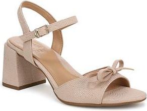 Naturalizer Deandra Bow Sandal in Metallic Sand at Nordstrom Rack, Size 12