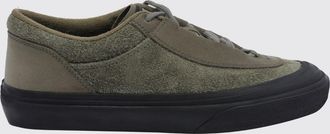 Stone Island Sneakers basse in pelle di vitello scamosciata con logo Compass