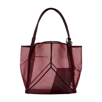 Victoria Beckham Womens Tote Burgundy Synthetic