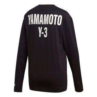 adidas Mens Y-3 CH2 Back Alphabet Long Sleeves Black GK4369