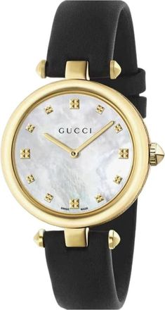 Gucci Diamantissima Horloge - Dames - Horloges - Geel - ONE Size - Leer - Accessoires