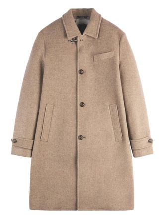 Fay Beige Bottoned Wool Coat