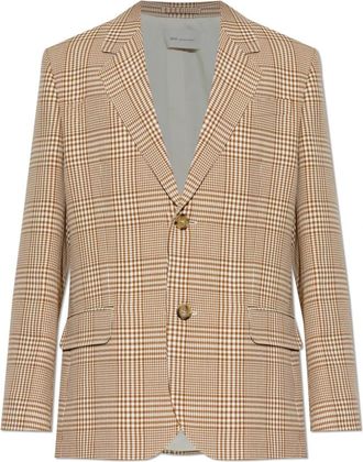 Ami Plaid Blazer - Heren - Blazers - Bruin - S - Wol - Jassen