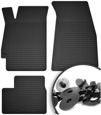 OEM Alfombrillas De Goma + Topes Para: Subaru Impreza Gc Con Salidas De Aire, Versi&oacute;n Hatchback, Sed&aacute;n Y Familiar (1992-2001)