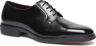 Santoni Easy Plain Toe Oxford in Black at Nordstrom, Size 10.5