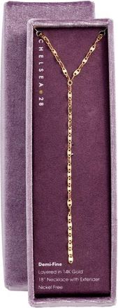 Chelsea28 Demi Fine Shimmer Y-Necklace in Gold at Nordstrom