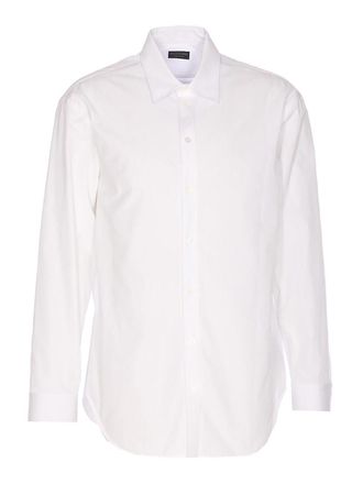 Balenciaga White Standard Shirt Frontal Buttons Closure