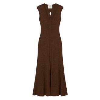 &Aacute;eron Kleedjes, Dames, Bruin, L, Jasper Maxi Jurk