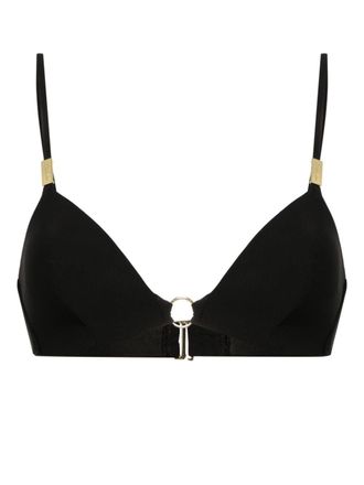 Calvin Klein moulded triangle bikini top - Black