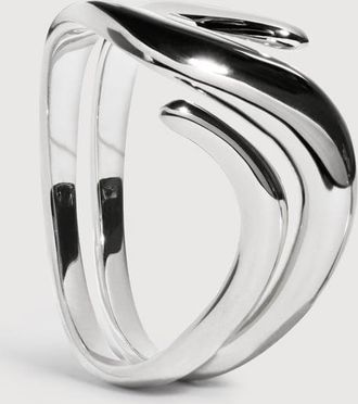 Monica Vinader Sterling Silver Swirl Wrap Ring