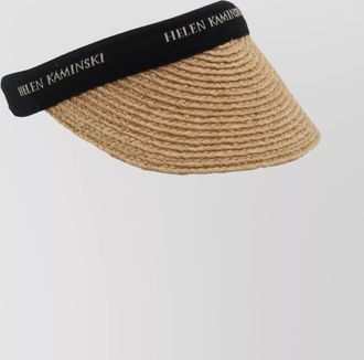 Helen Kaminski woven straw hat curved brim
