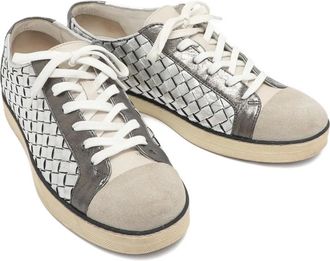 Bottega Veneta Sneakers con design Intrecciato - Argento