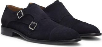 BOSS Monk shoes in suede with double strap