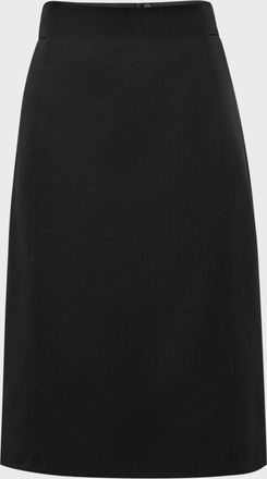 Akris Wool-Blend Knee-Length Pencil Skirt