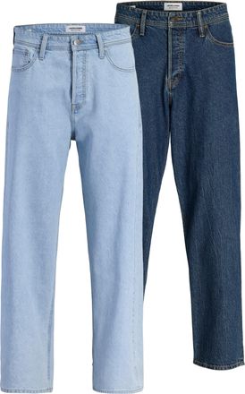 Jack & Jones Relax-fit-Jeans JACK & JONES JJIALEX JJORIGINAL SQ 060/738 2PK MP, Herren, Gr. 31, L&auml;nge 36, blau denim pack:sq 738, Denim/Jeans, Obermaterial: 100% B