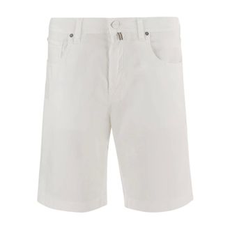 Jacob Cohen Casual Shorts, male, White, Size: W33 Stretch Cotton Shorts
