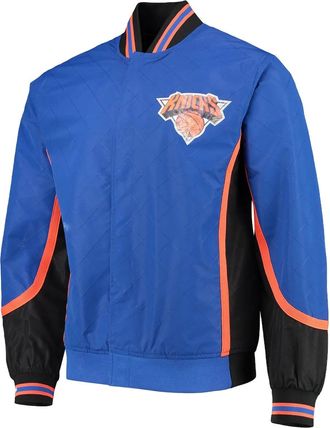Mitchell & Ness 75th Anniversary New York Knicks Blue Mitchell & Ness Hardwood Classics bomberjack - Blauw