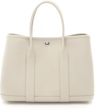 Herm&egrave;s Ivory Negonda Leather Leather Handbag Tote Bag (Pre-Owned)
