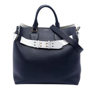 Burberry Pre-owned Handbags, female, Blue, Size: ONE SIZE Pre-owned The Belt Satchel