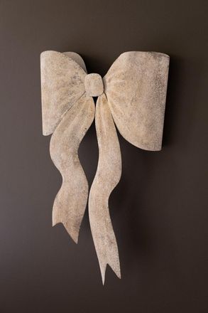 Kalalou Rustic Metal Christmas Bow Door Hanger