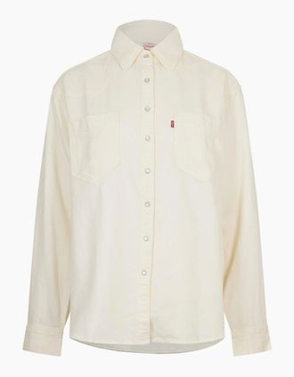 Levi's Womens Dnvn Wstrn Sht - Ecru Crew - Size: 10