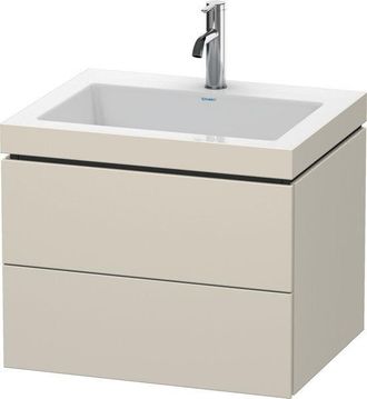 Duravit Duravit - Lavabo Para Muebles L-cube C-bonded Con Base, Colgante