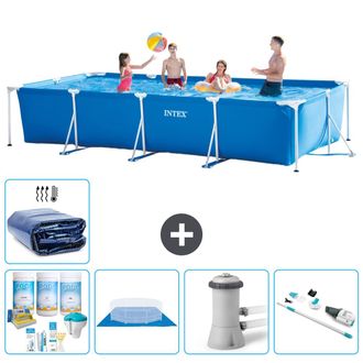 Intex Piscina Con Estructura Rectangular - 450x220x84 Cm - 7-piezas S20077