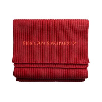 Ruslan Baginskiy Merino wollen sjaal - Dames - Accessoires - Rood - Maat: ONE Size Wol