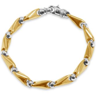 Pompeii3 Mens Seed Link 14k Gold (50gram) or Platinum (81gram) 7.5mm Bracelet 9.5