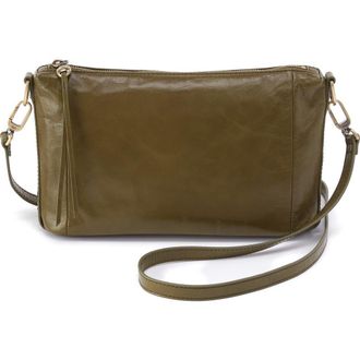Hobo Darcy Carryall Leather Crossbody Bag in Olive Veil at Nordstrom