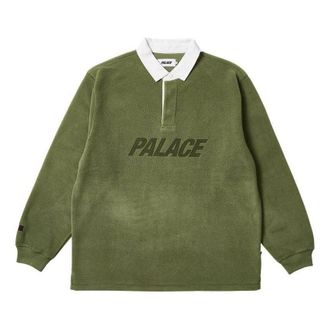 Palace FW23 Polartec Rugby Polo Shirt Green P25ES063