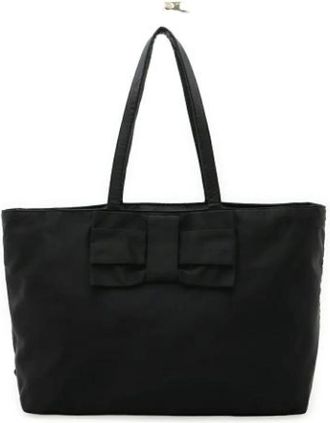 Prada Pre-owned Tote Bags, female, Black, Size: ONE SIZE Pre-owned Nylon prada-bags