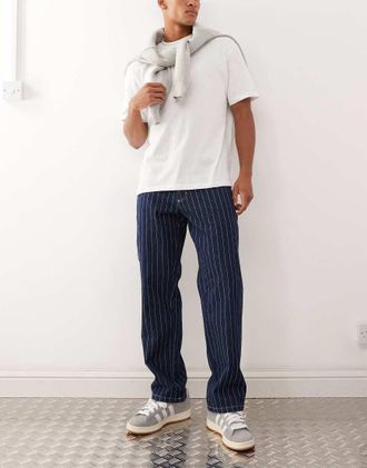 Deus Dallas - Pantaloni casual a righe-Blu