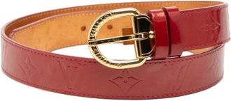 Louis Vuitton Pre-owned Vernis Leather Belt - female - Louis Vuitton Vintage - Vintage Belts - Red - ONE SIZE - Pre-owned