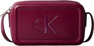 Calvin Klein Cross Body Bag - Dames - Schoudertassen - Rood - ONE Size - Leer - Tassen