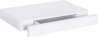 Woltu Woltu - Estantes Para Pared Blanco Con Cajon Estanter&iacute;as Suspendida Para Libros Fotos Balda Flotante Colgante Para Salon Ba&ntilde;o Cocina Y Dormitorio