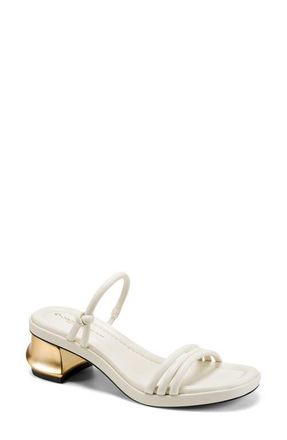 DKNY Tafeta Slide Sandal in Ivory at Nordstrom, Size 8.5