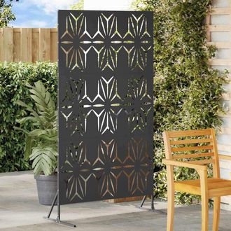 vidaXL Vidaxl Schermo Per Privacy 100 X 50 X 180 Cm Acciaio Nero